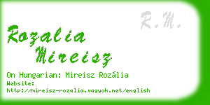 rozalia mireisz business card