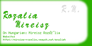 rozalia mireisz business card